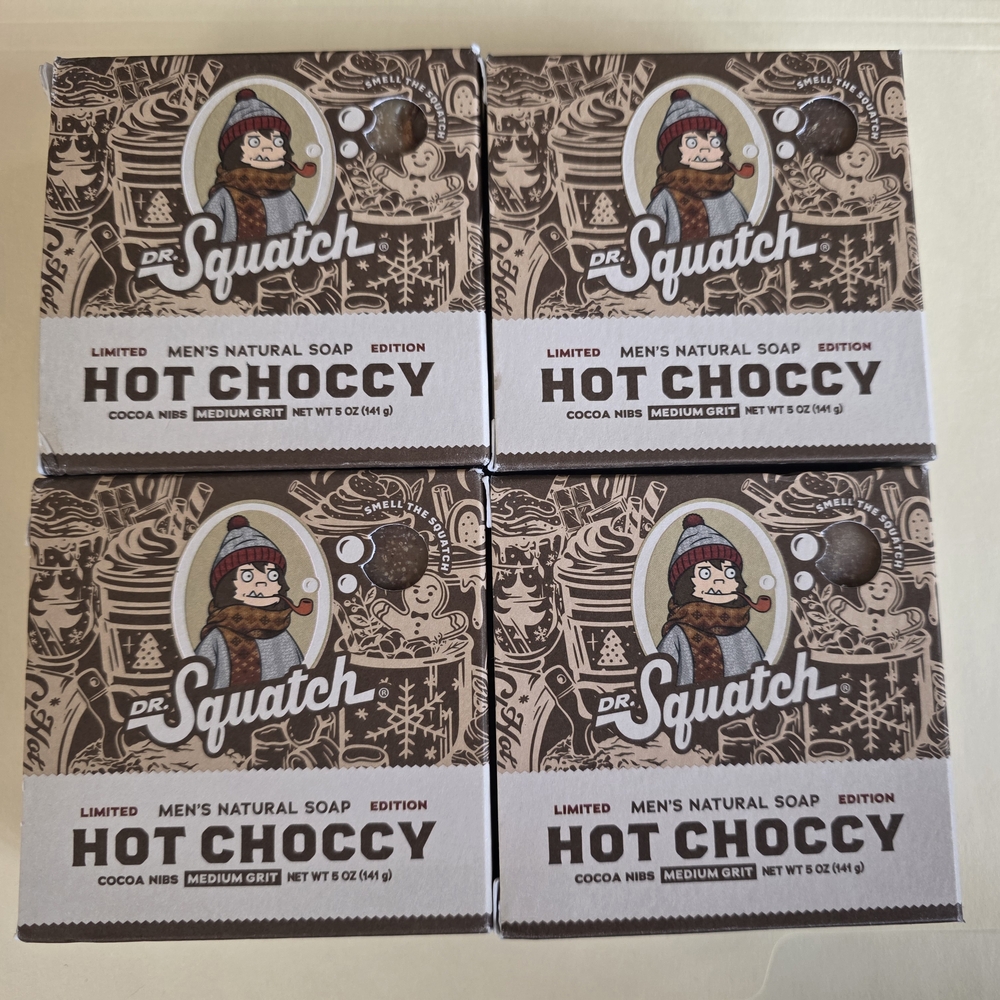 4 Dr. Squatch Hot Choccy Men's Natural Soap
